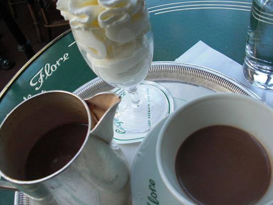 Hot chocolate in Paris